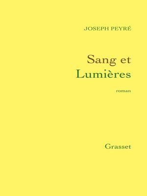 cover image of Sang et Lumières